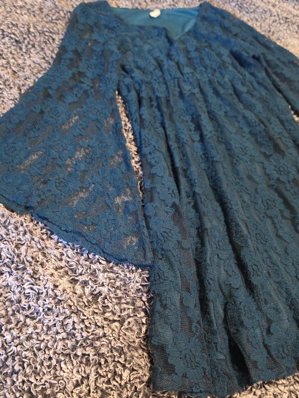 Womens Pinkblush Lace Bell-sleeve Dress